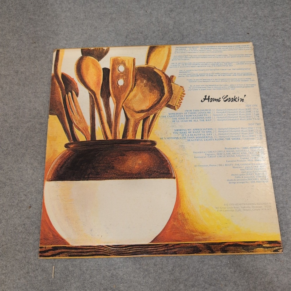 The Hemphills Home Cookin Vinyl LP 1979 Southern Gospel HeartWarming R3513 - Picture 2 of 2